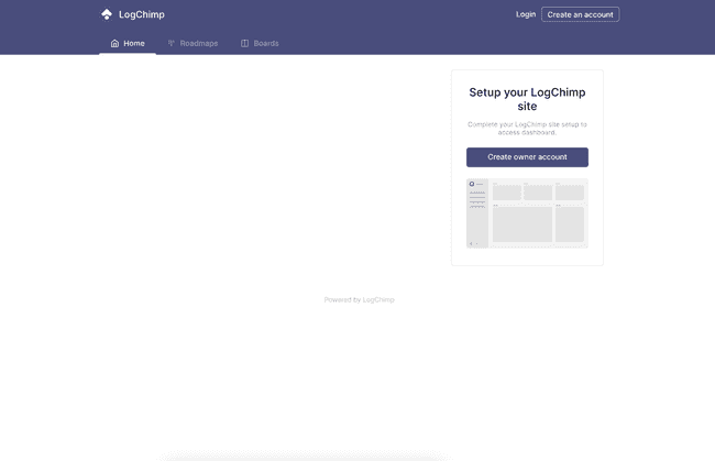 LogChimp live site preview